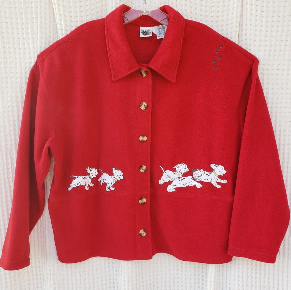 Disney 101 Dalmatian buttoned flannel jacket XL